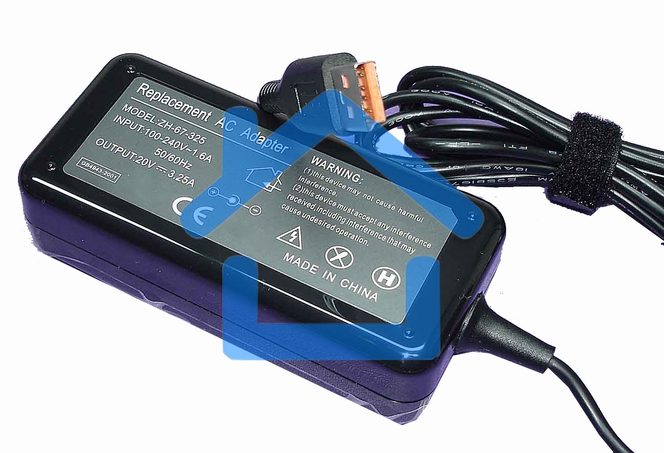 Блок питания (сетевой адаптер) для ноутбуков Lenovo 20V 3.25A 65W REPLACEMENT