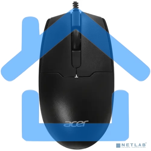 Мышь проводная Acer OMW126 черный, 1200 dpi, USB, кнопки - 3