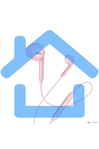 Наушники проводные вставки с микрофоном Hoco M55 розовый