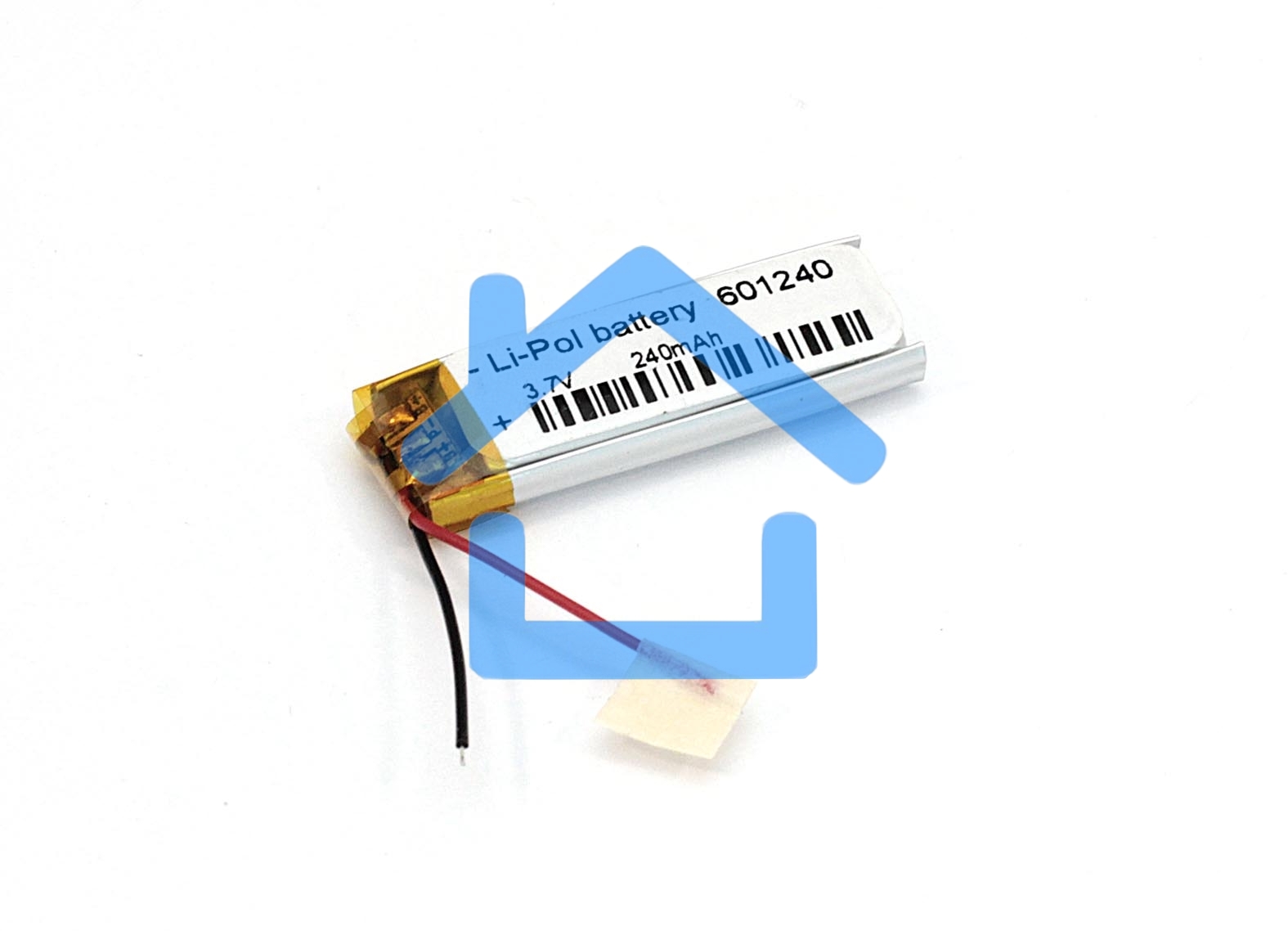 Аккумулятор Li-Pol (батарея) 6*12*40мм 2pin 3.7V/240mAh