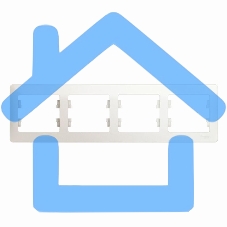 Рамка 4-м Glossa горизонт. перламутр SchE GSL000604