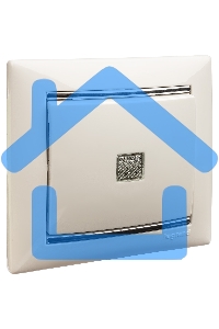 Механизм выключателя 1-кл. СП Valena 10А IP31 с зел. инд. бел. Leg 774410