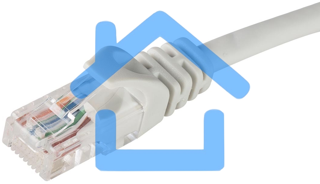 Коммутационный шнур ITK (патч-корд), кат.5Е UTP, LSZH, 1м, серый