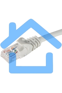 Коммутационный шнур ITK (патч-корд), кат.5Е UTP, LSZH, 1м, серый