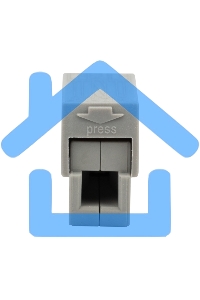 Строительно-монтажная клемма СМК 224 для светильника на 2 проводника (1,0-2,5)/(0,5-2,5) мм², белая (100 шт./уп.) Rexant