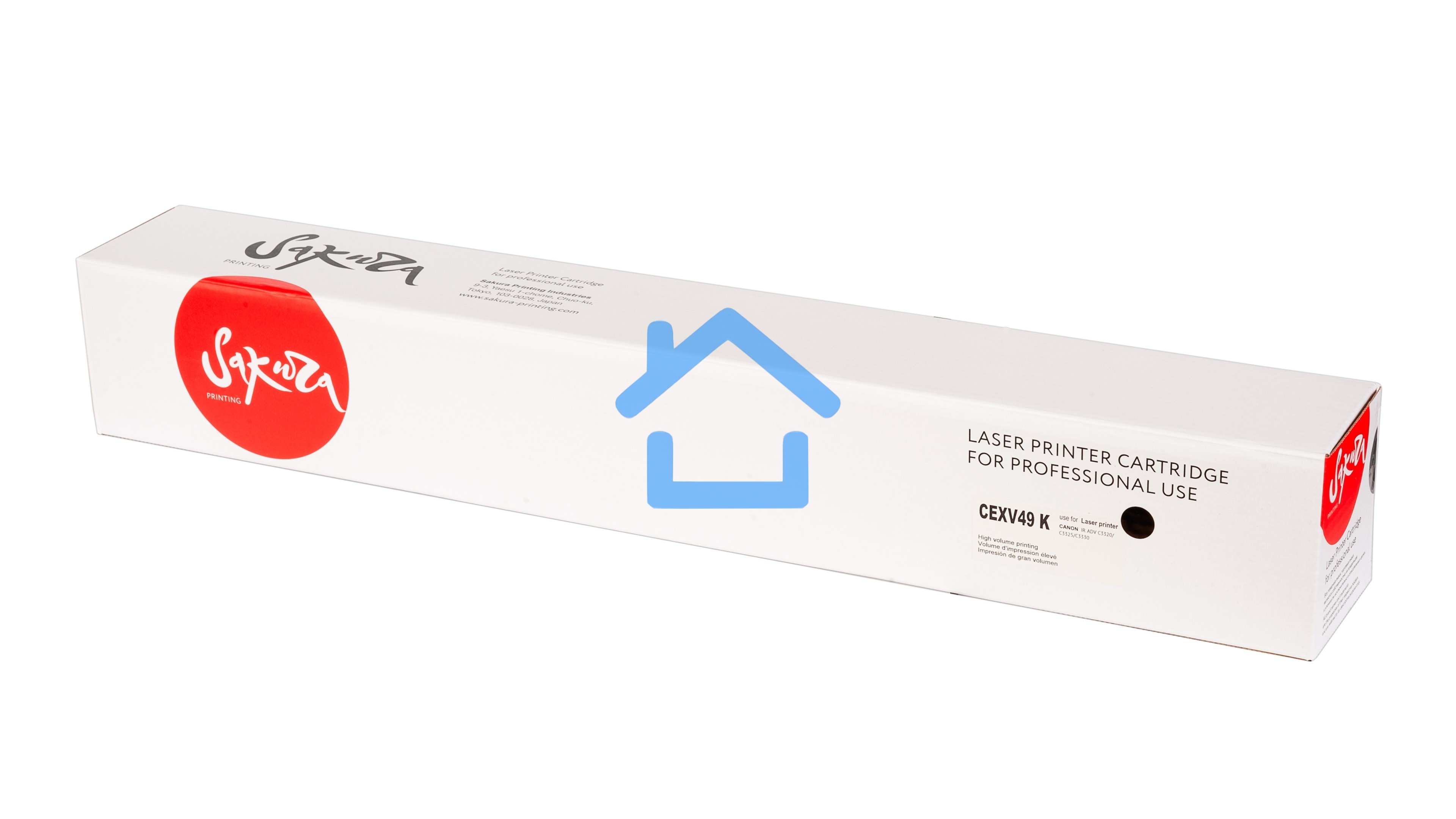 Тонер-туба Sakura CEXV49BK для Canon, черный, 36 000 к.