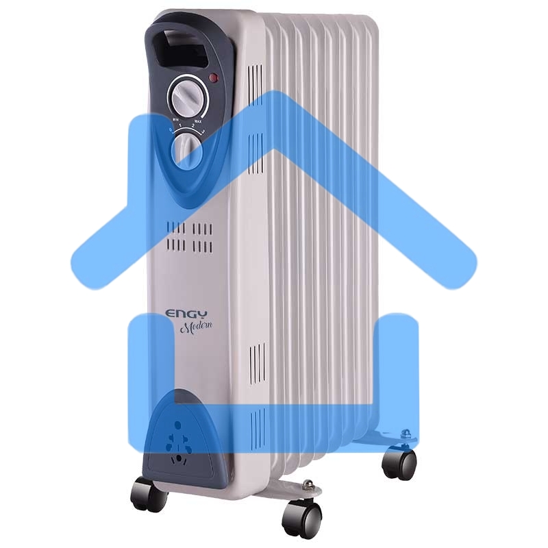 Обогреватель масляный Engy EN-2209 Modern (9 секций) белый, 2000 Вт, 20 м2, термостат