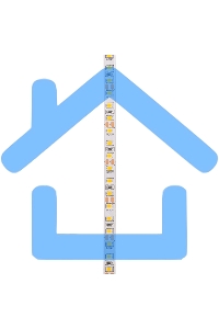 Лента светодиодная 12В, SMD2835, 14,4Вт/м, 120 LED/м, 3000K, 8мм, 5м, IP20 Rexant