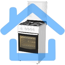 Плита газовая Darina 1B1 GM 441 018 W белый/черный, конфорок 4 шт, духовка 50 л, 50 см x 85 см x 51 см