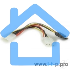 Кабель питания SATA Gembird/Cablexpert CC-SATA-PSY2, 15см, molex 4pin/molex4pin+sata 15pin, на 2 устр.