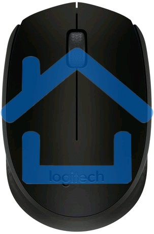 Мышь беспроводная Logitech B170 черный, 1000 dpi, радиоканал, USB, кнопки - 3
