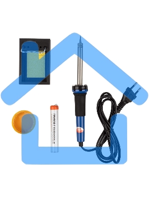 Набор для пайки Rexant №11 (паяльник 30 Вт, подставка, губка для удаления припоя, канифоль, припой)