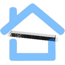 Блок розеток Rem-10 без шнура с фил. и инд., 10 IEC 60320 C13, вход IEC 60320 C14, 10A, алюм., 19