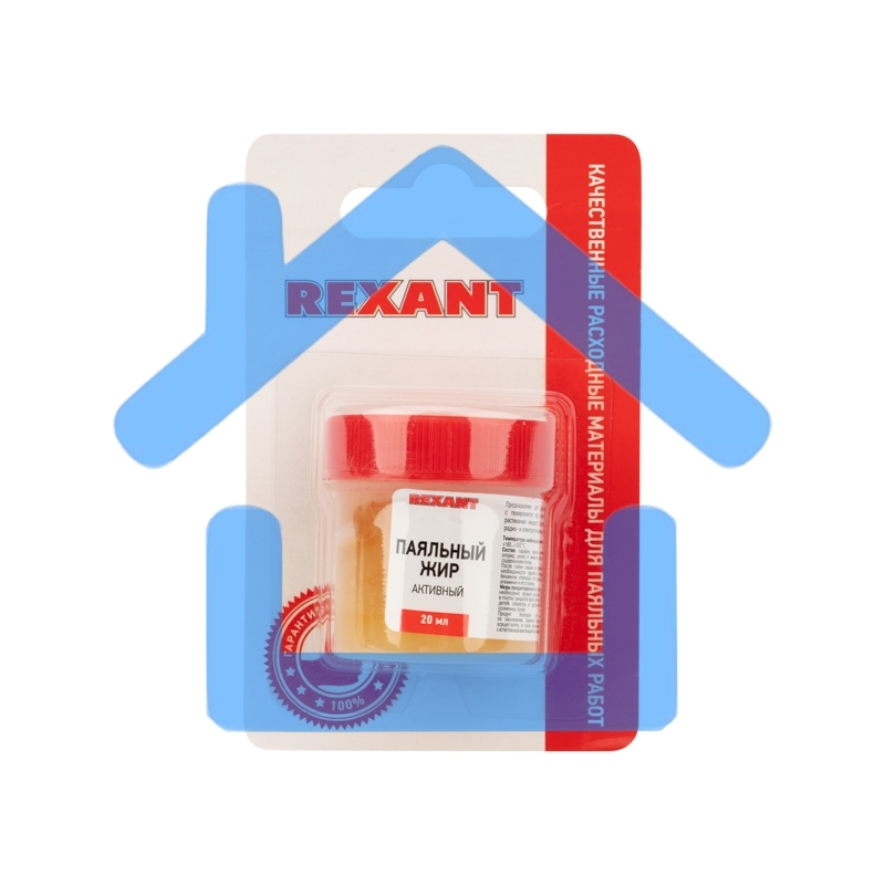 Флюс для пайки Rexant, паяльный жир АКТИВНЫЙ, 20 мл, банка, блистер