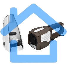 Пылесос вертикальный/ручной Starwind SCH1260 коричневый/белый, питание от сети, 120 Вт, уборка сухая, пылесборник 1.2 л