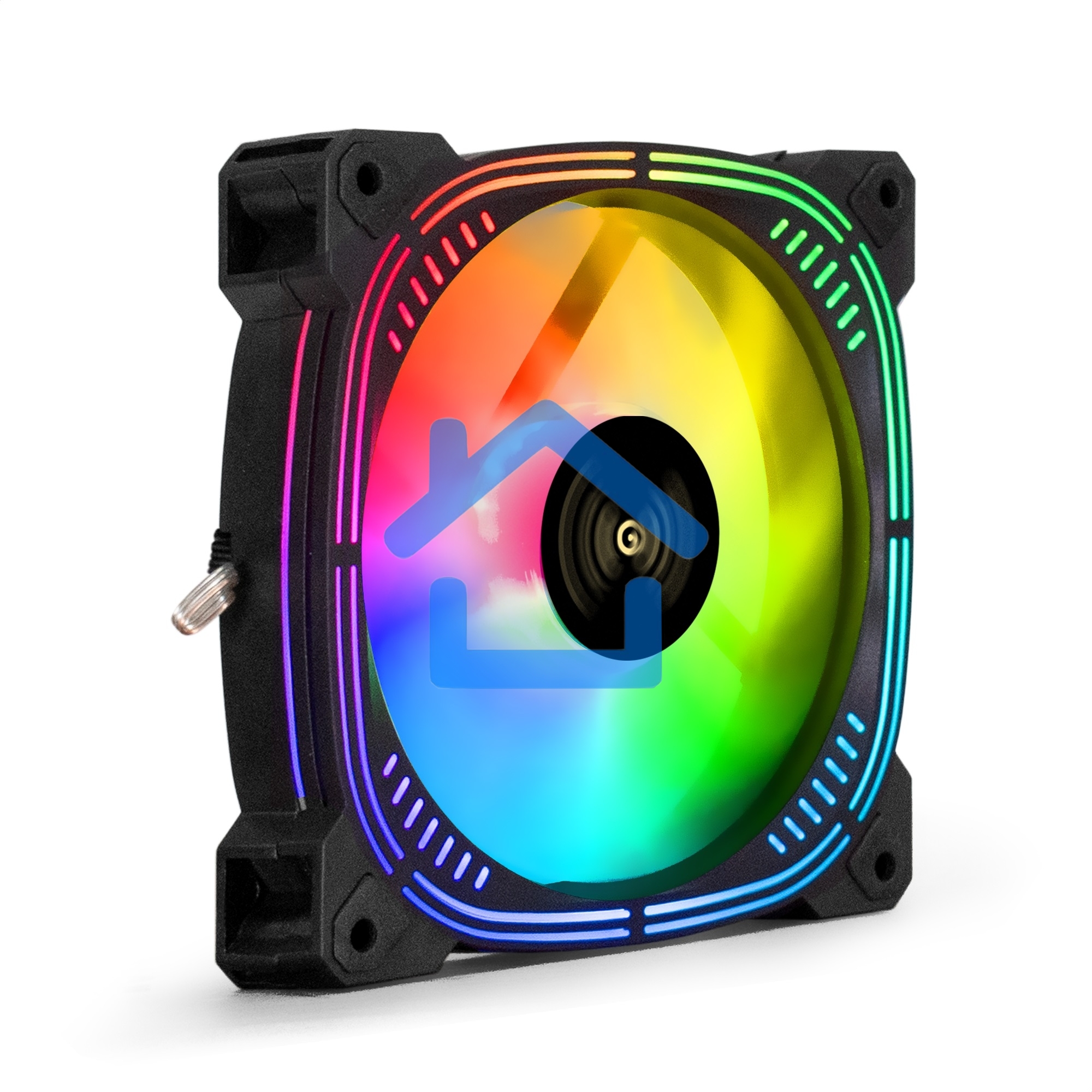 Вентилятор для корпуса ExeGate EX12025H3P4PSU-PWM.ARGB черный, 120 мм, 1800 об/мин, 26 дБ, 4 pin