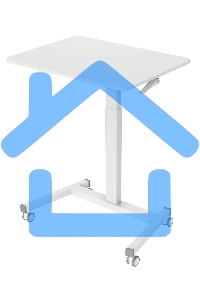 Стол для ноутбука Cactus VM-FDS102 столешница МДФ белый 80x60x122см (CS-FDS102WWT)