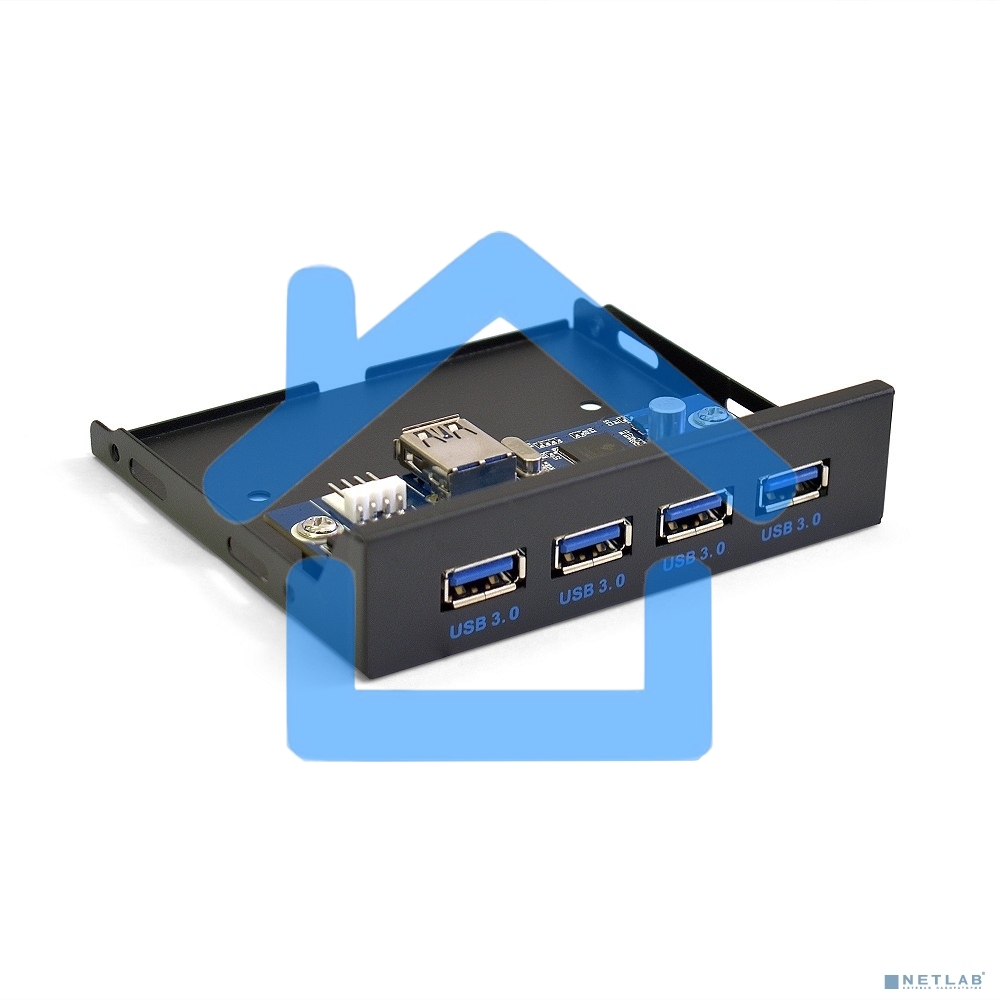 Планка USB на переднюю панель ExeGate U3H-625, 3,5