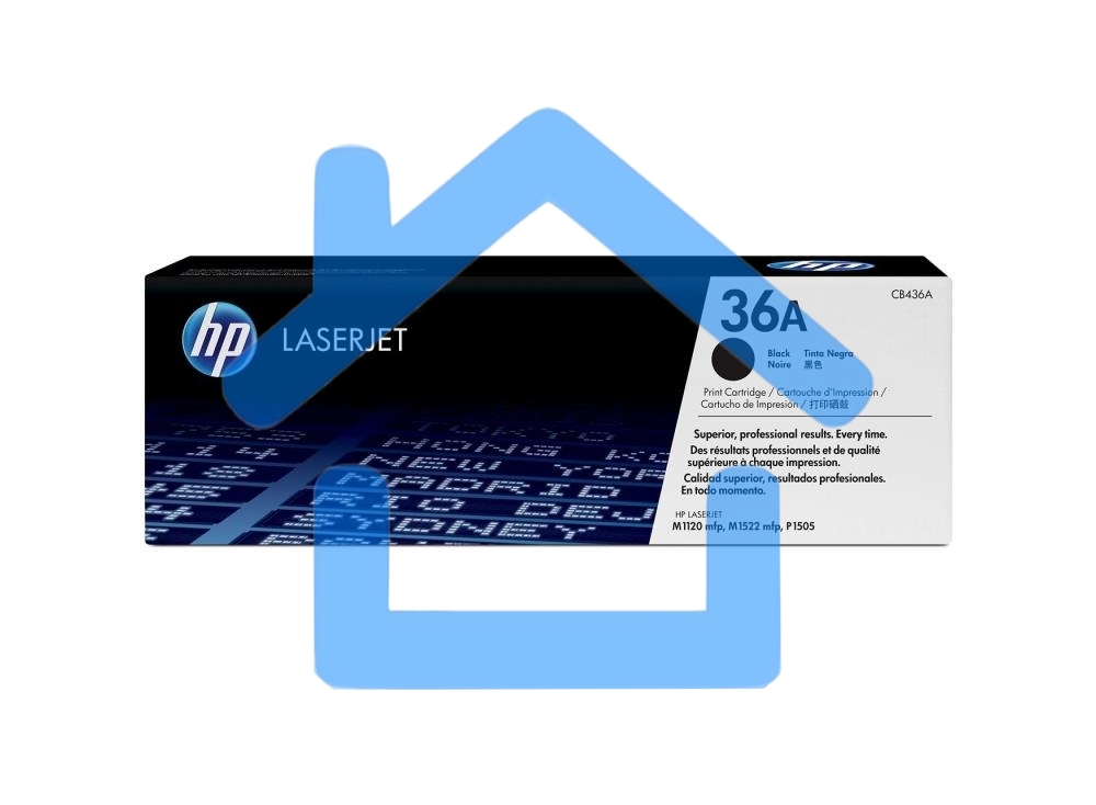 Картридж лазерный HP CB436A черный для LaserJet M1120/M1120n/М1520/Р1505/Р1505n 2000стр.