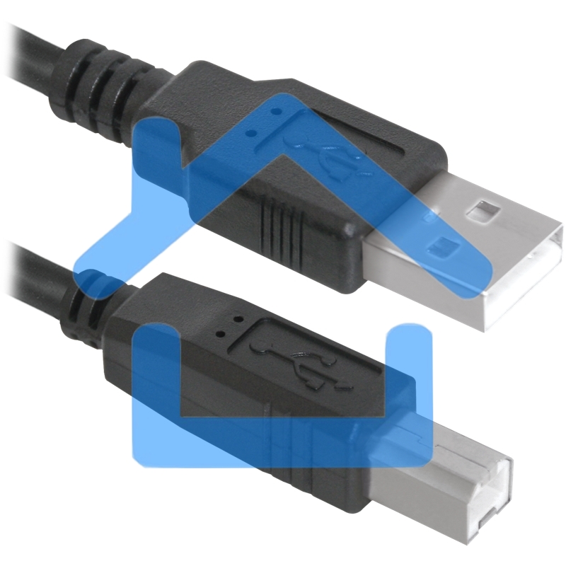 Кабель USB Defender USB04-10 USB2.0 AM-BM, 3.0м