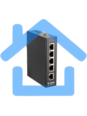 Промышленный неуправляемый коммутатор D-Link DIS-100E-5W/A1A с 5 портами 10/100Base-TX, функцией энергосбережения и поддержкой QoS