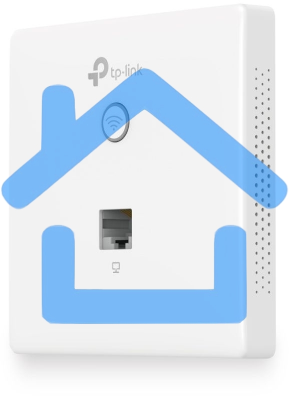 Точка доступа TP-Link Omada AC1200 wireless MU-MIMO Gigabit wall-plate Access Point, 1 Gigabit downlink port, 1 gigabit uplink port, 802.3af/at PoE in, wall plate mounting, support standalone mode and controlled by Omada SDN controller (Software/hardware/
