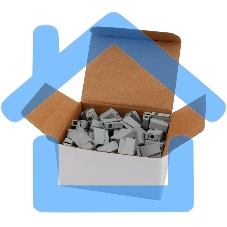 Строительно-монтажная клемма СМК 224 для светильника на 1 проводник (1,0-2,5)/(0,5-2,5) мм², серая (100 шт./уп.) Rexant