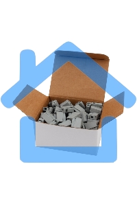 Строительно-монтажная клемма СМК 224 для светильника на 1 проводник (1,0-2,5)/(0,5-2,5) мм², серая (100 шт./уп.) Rexant