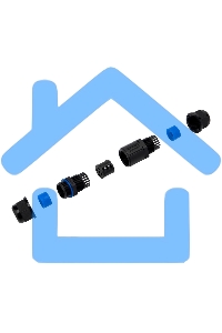 Кабельный коннектор I-образный (3PIN 0,5-1,5мм2) IP68 Rexant