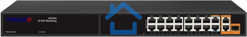 Коммутатор Trassir TR-NS11191S-285-16PoE