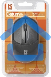 Мышь проводная Defender Datum MS-980 черный, 1000 dpi, USB, кнопки - 3