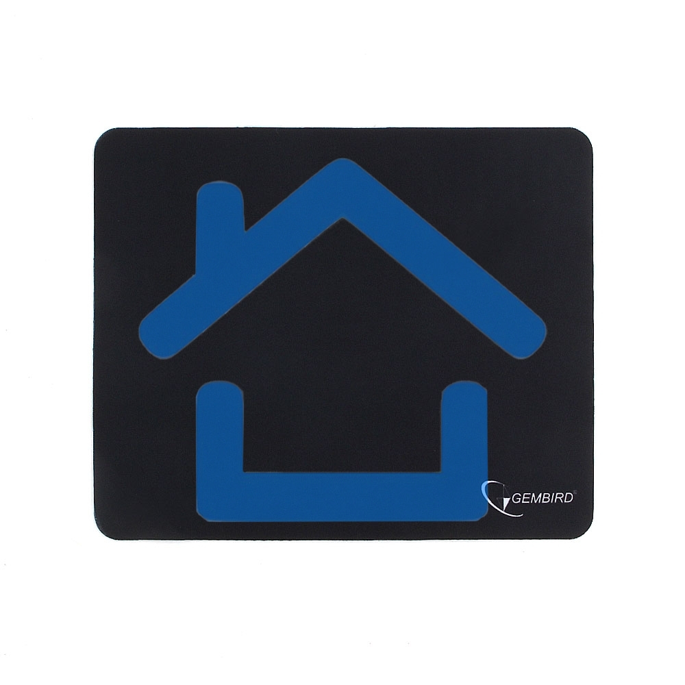 Коврик для мыши Gembird MP-BLACK, черный, размеры 250*200*2мм, полиэстер+резина