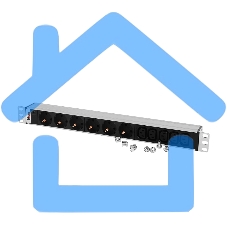 Блок распределения питания ЦМО R-10-6S-5C13-I-440-Z гор.размещ. 5xC13 6xSchuko базовые 10A без вилки
