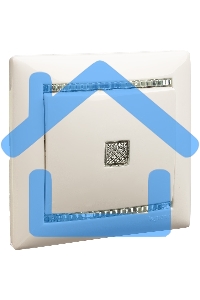 Механизм выключателя 1-кл. СП Valena 10А IP31 с зел. инд. бел. Leg 774410