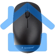 Мышь беспроводная Gembird MUSW-435 черный, 1600 dpi, радиоканал, USB, кнопки - 3