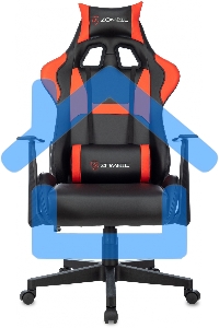 Кресло игровое Zombie Game Penta черный/красный эко.кожа с подголов. крестов. пластик