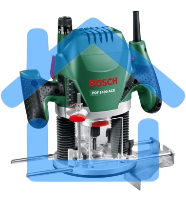 Фрезеры Bosch POF 1400 ACE 060326C820 Фрезерная машина 1400 Вт, 11000–28000 об/мин, 55мм, 3.5 кг