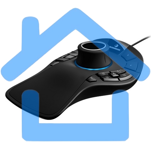 Мышь проводная 3DConnexion SpaceMouse Pro (3DX-700040) черный, 2000 dpi, USB, кнопки - 15