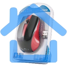 Мышь беспроводная Oklick 485MW черный/красный, 1200 dpi, радиоканал, USB, кнопки - 3