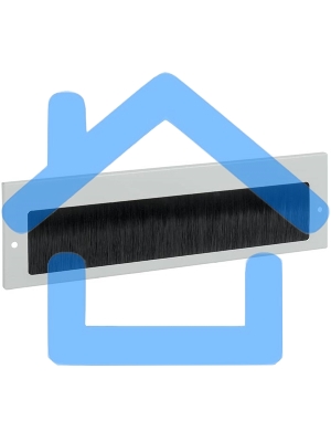 Щеточный кабельный ввод 390х115 мм, серый ITK