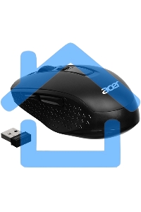 Мышь беспроводная Acer OMR060 черный, 1600 dpi, радиоканал, USB, кнопки - 6