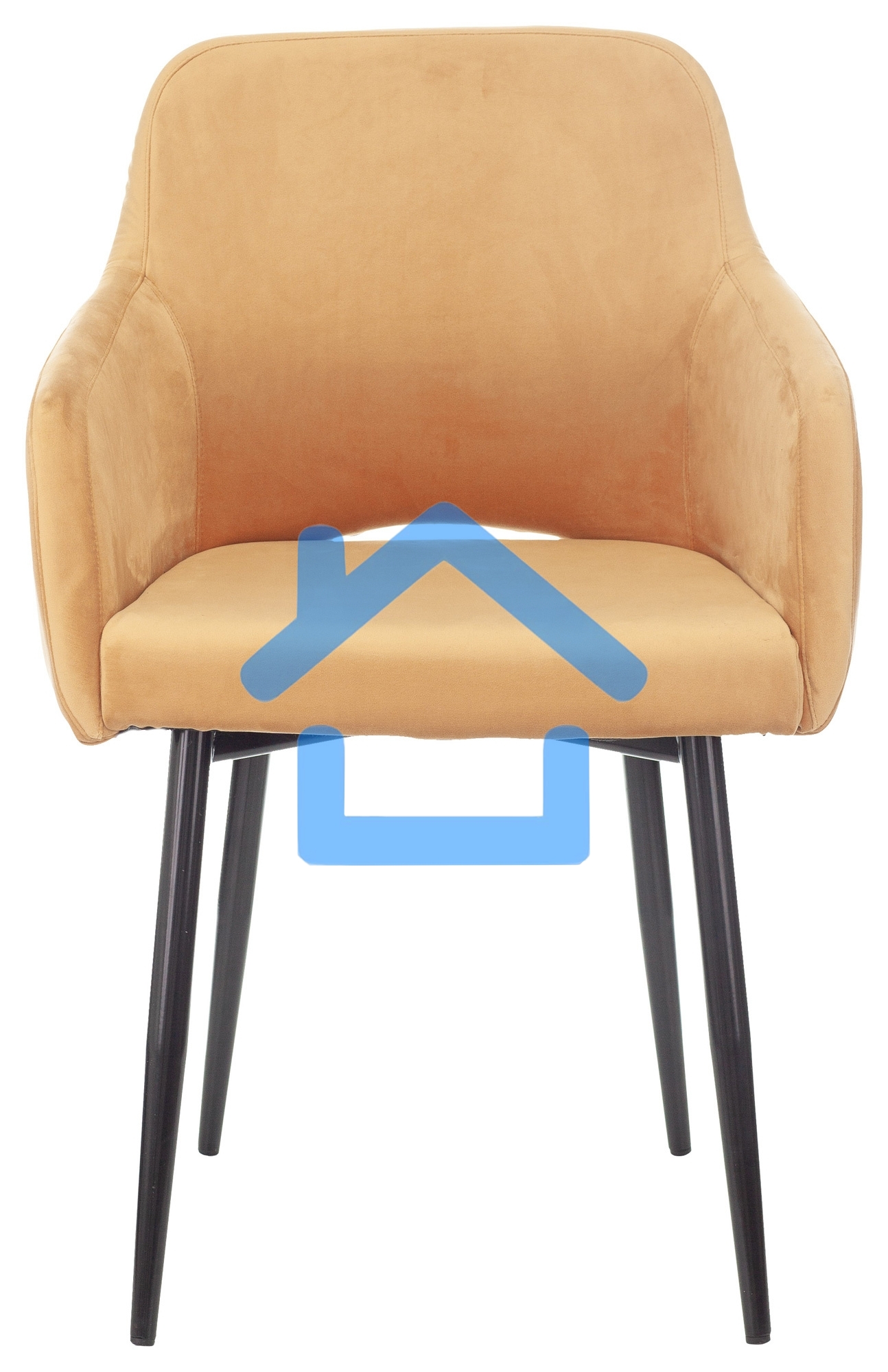 Кресло офисное Бюрократ CH-380F янтарный Italia 9, на ножках, металл черный