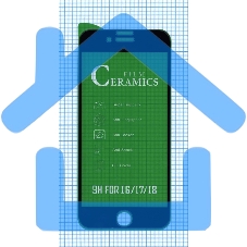 Керамическая пленка (стекло) для Iphone SE(2020) черный