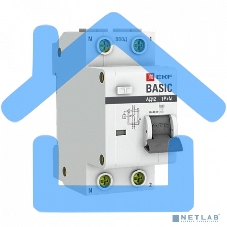 Выключатель автоматический дифференциального тока 1п+N С 20А 30мА тип АС эл. 4.5кА АД-12 Basic EKF DA12-20-30-bas