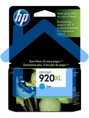 Картридж струйный HP 920XL CD972AE голубой для HP OJ 6000/6500