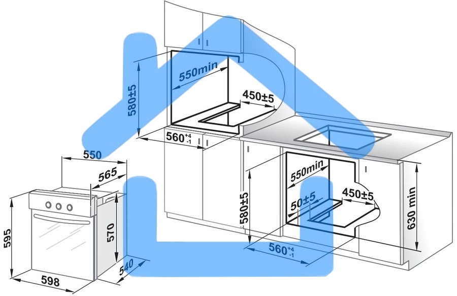 Духовой шкаф Газовый Gefest ДГЭ 621-01 Н3 нержавеющая сталь, встраиваемый