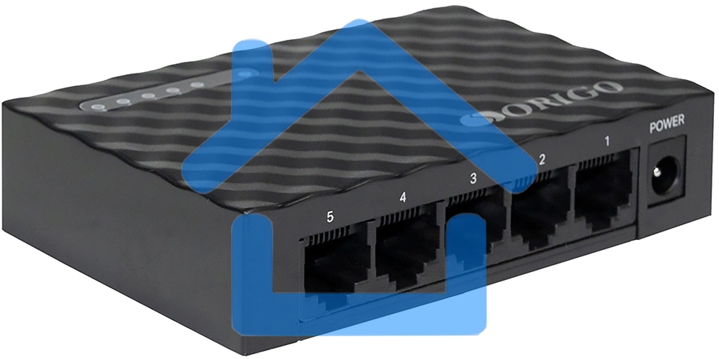 Неуправляемый коммутатор ORIGO OS2105/A1A 5x1000Base-T, корпус пластик