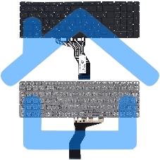 Клавиатура для ноутбука HP Pavilion Power 15-cb000 черная с зеленой подсветкой