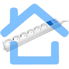 Фильтр-удлинитель PowerCube (SPG(5+1)-16B-3M) 6 розеток, 3м,16А/3,5кВт, белый