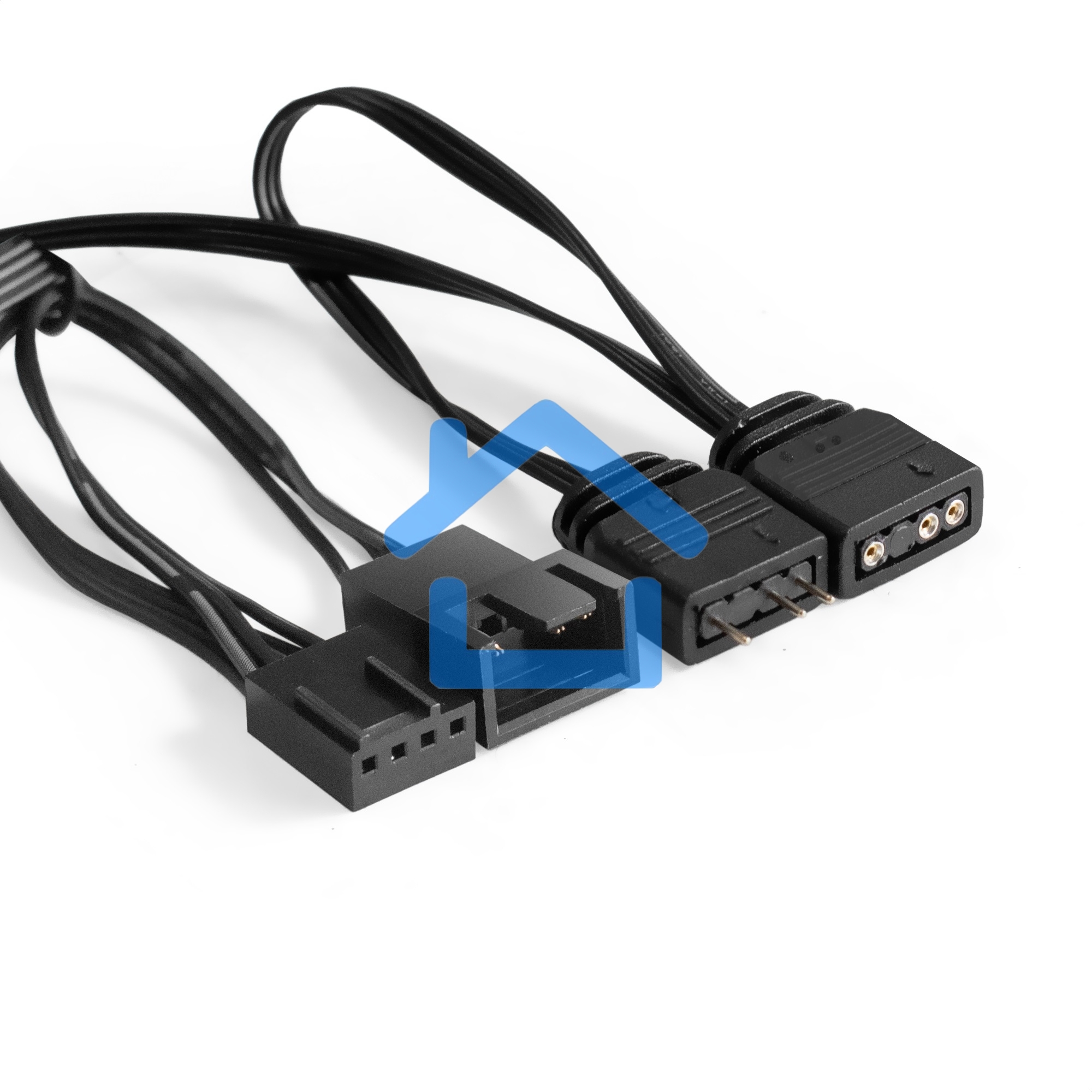 Вентилятор для корпуса ExeGate EX12025H3P4PSU-PWM.ARGB черный, 120 мм, 1800 об/мин, 26 дБ, 4 pin